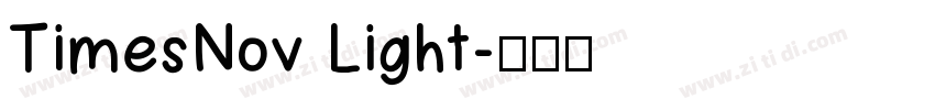 TimesNov Light字体转换